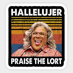 Hallelujer Praise The Lort Retro Sticker